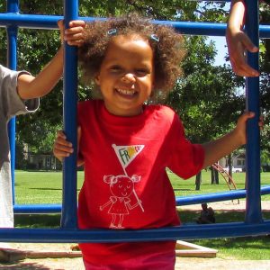 T-shirt franco rouge pour fille